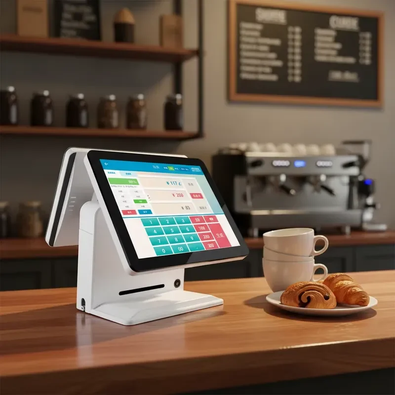 Windows 10 Restaurant Retail Touch POS Terminal with I5 CPU Bluetooth 5.2 & Wi-Fi 6 All-in-One POS System