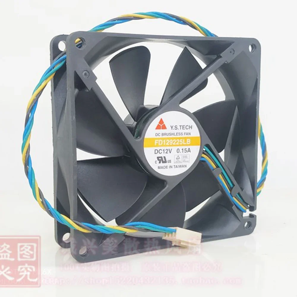 

New For fan FD129225LB 9225 dc 12V 0.15A 9CM Silent Chassis power supply pwm cooling fan 2400RPM 45.8CFM