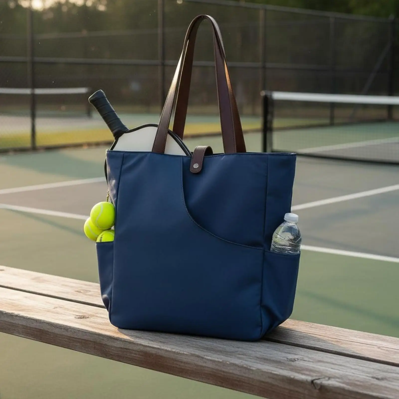 Pick Ball Paddle Bag Dual Carry Options Pickleball Racket Tote Athletic Storage for Sports Court Games