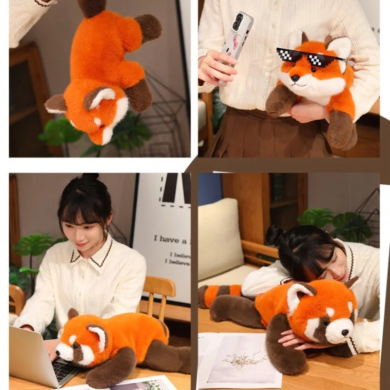 Juguete de peluche de animales Kawaii, juguete de peluche suave, lindo Panda, muñeco de mapache para cumpleaños, regalos de navidad, almohada para siesta en dormitorio, decoración del hogar