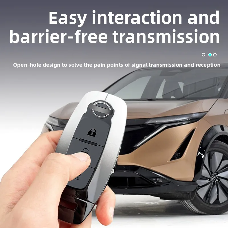 zinc alloy key Prtoect Case holder Cover for Nissan X-trail T33 Kicks Qashqai J12 Juke Teana Altima Ariya 2023 2024 Remote view 4