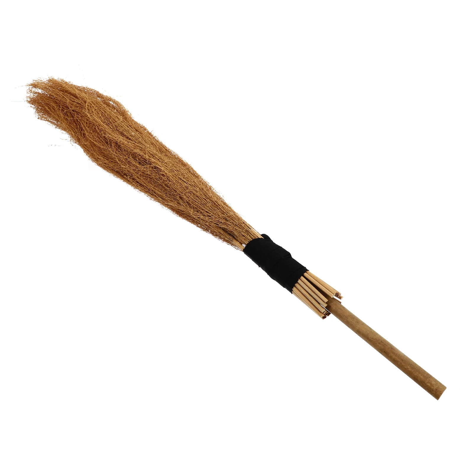 

1pc Witch Broom Decoration Halloween Party Decorations Natural Hay Broom Prop Indoor Costume Accessory Festival Scene