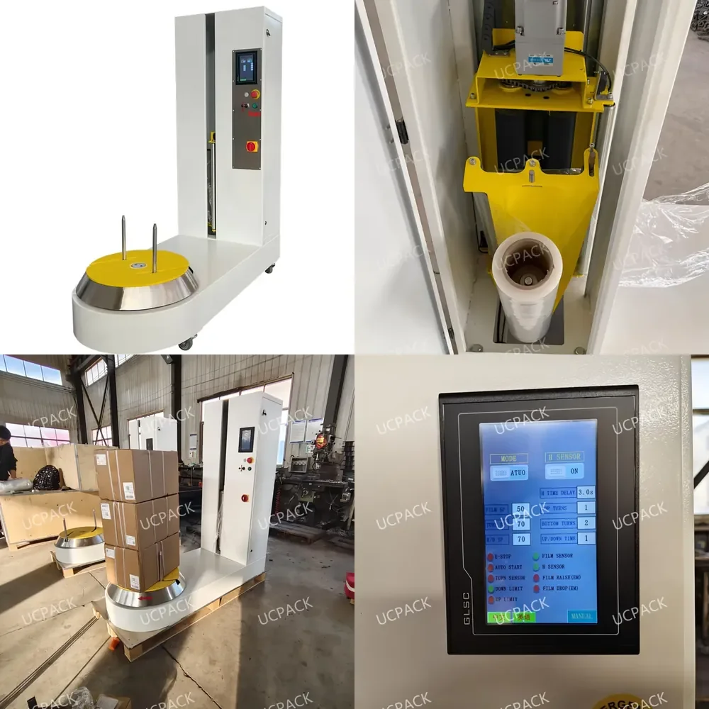 WSQ Automatic Electric Airport Luggage Stretch Film Wrapping Suitcase Winding Machine for Food & Beverage