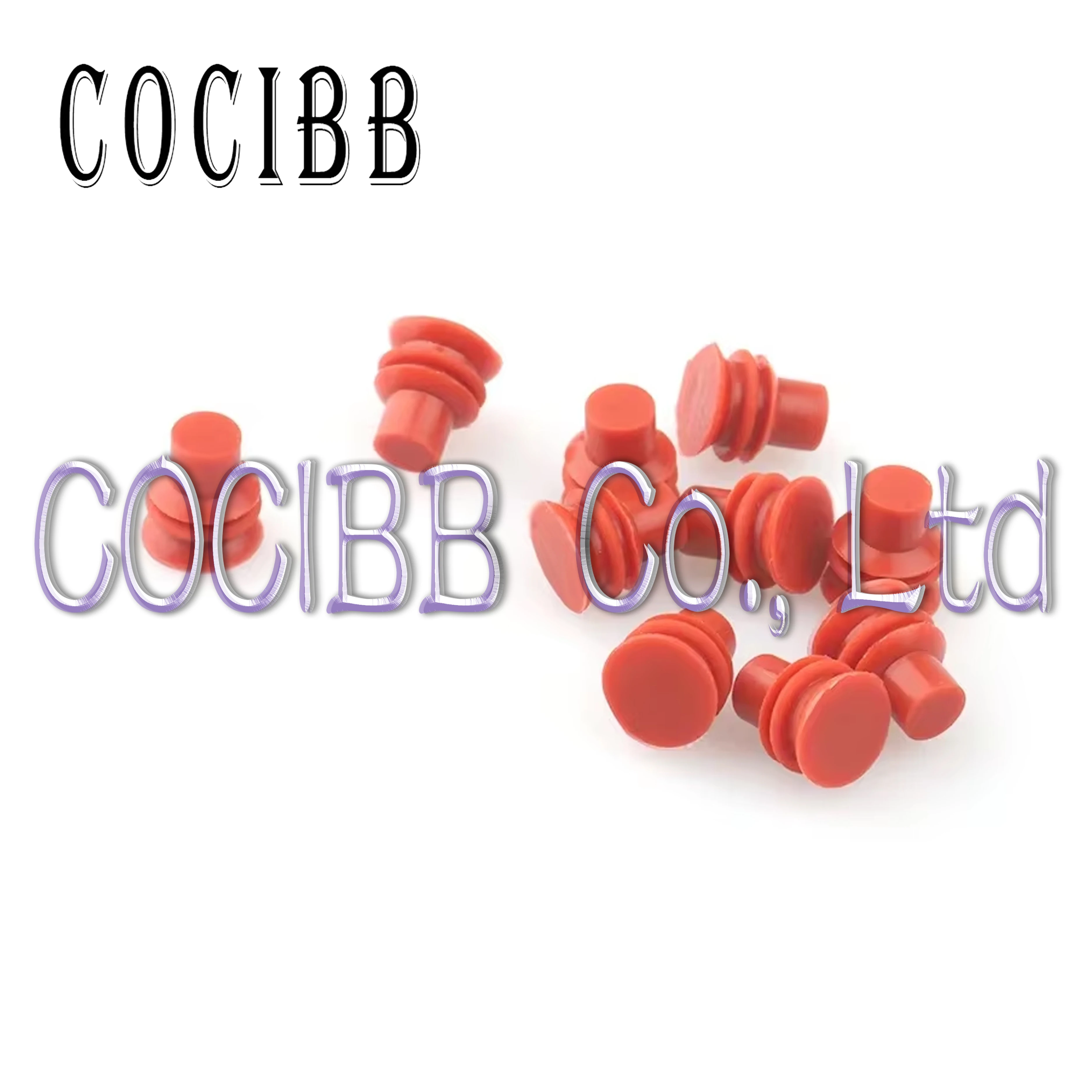 

100 Pcs Red Super Sealed Wire Seals Waterproof Automotive Cable Connector Solid Rubber Seal