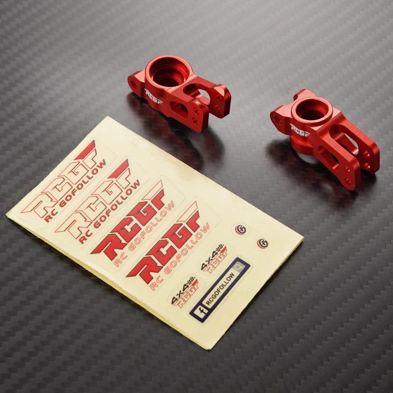 RCGOFOLLOW 2pcs Aluminum Alloy Wear Resistant Rear Hub Carrier For 1/10 Rear Hubs LSOi Lasernut U4 RC Car Part Green