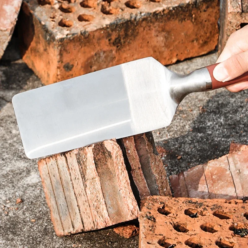 Stainless Steel Cement Float Brick Knife Square/Round Head One-Piece Trowel Ceramic Tile Plastering Knife Masonry Tools