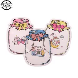 Cute Bottles Shape Zipper Bags Mason Jar Bottles Candy Cookie Packaging Bags Food Gift Wrapping Supplies Birthday Party Decor
