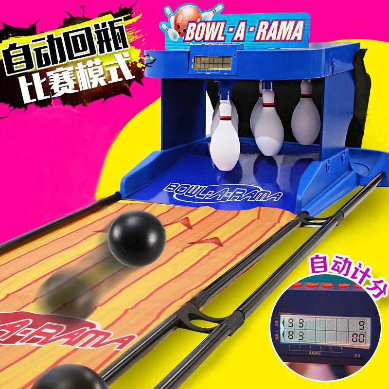 Electronic Bowling Alley Game with Automatic Scoring Interactive Sport Game Indoor Bowling Ball Sports Game with Auto Ball Retur