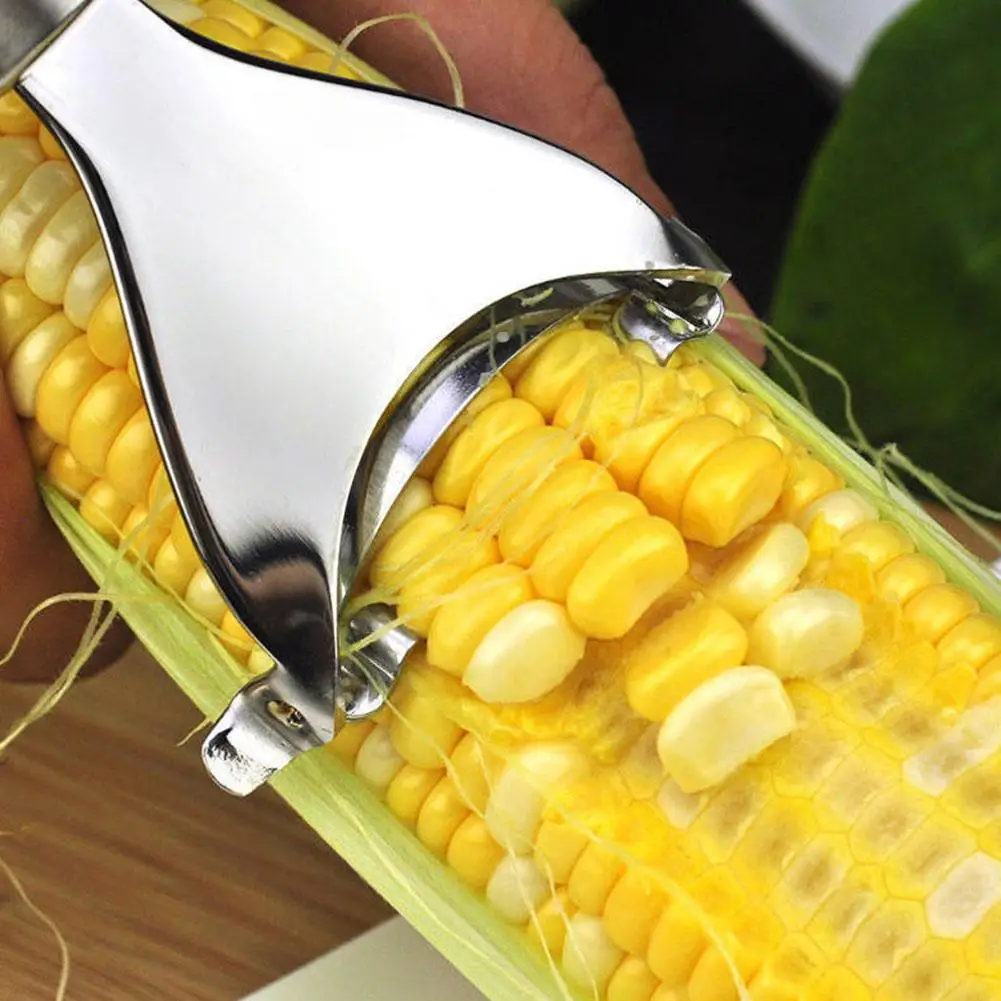 Stainless Steel Corn Stripper Fast Corn Peeler Handle Convenient Corn Stripper Thresher Corn Cutter Kitchen Gadgets - view 5