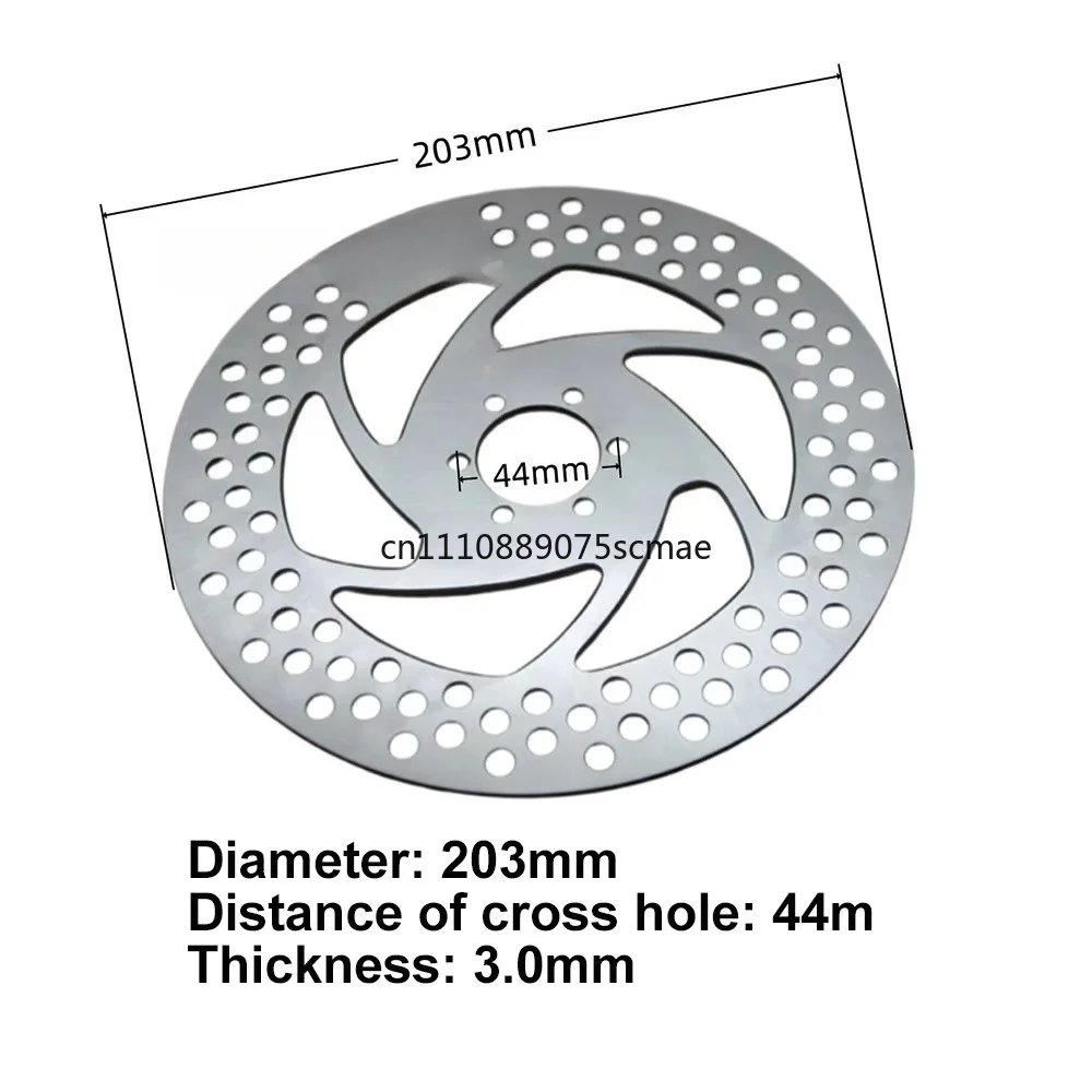 Electric Mountain Bike 203mm 203x3.0mm 203x3mm 6 Bolt Disc Brake Disc