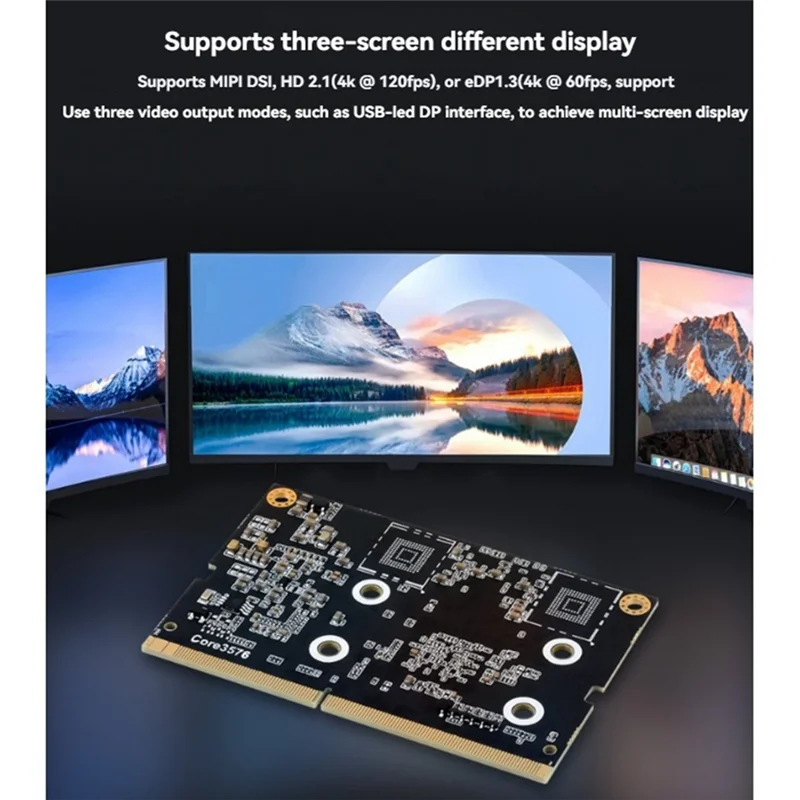 Untuk Luckfox Core3576 AI Papan Inti 6 Atasan Octa-core Banyak RK3576 ARM Mali G52 MC3 AI Papan Kontrol Inti