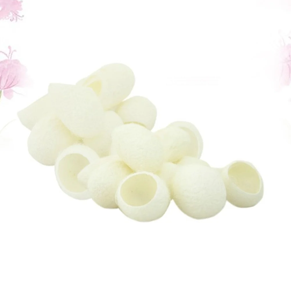   200 PCS Esfoliação Suave Beleza Silkworm Limpeza Remoção de Maquiagem Bola Natural