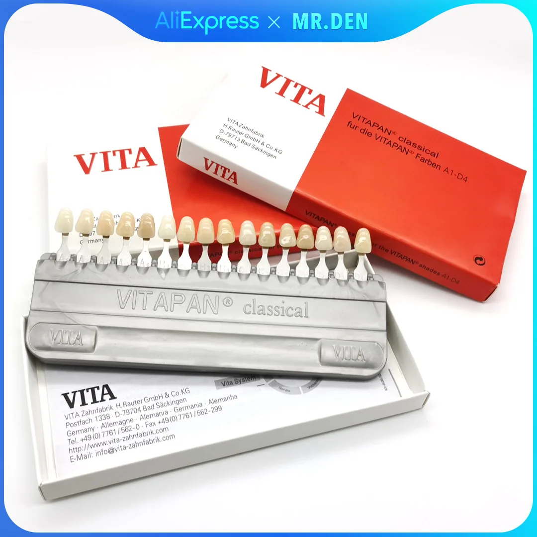 

Dental Tooth Shade Guide Classical Vita 16 Colors Model Colorimetric Plate for Tooth Whitening Products Beauty Device
