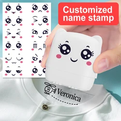 Custom Kids Travel Name Stamp - Washable Ink Seal for School Bags & Clothes, Durable Kindergarten Identification Tool