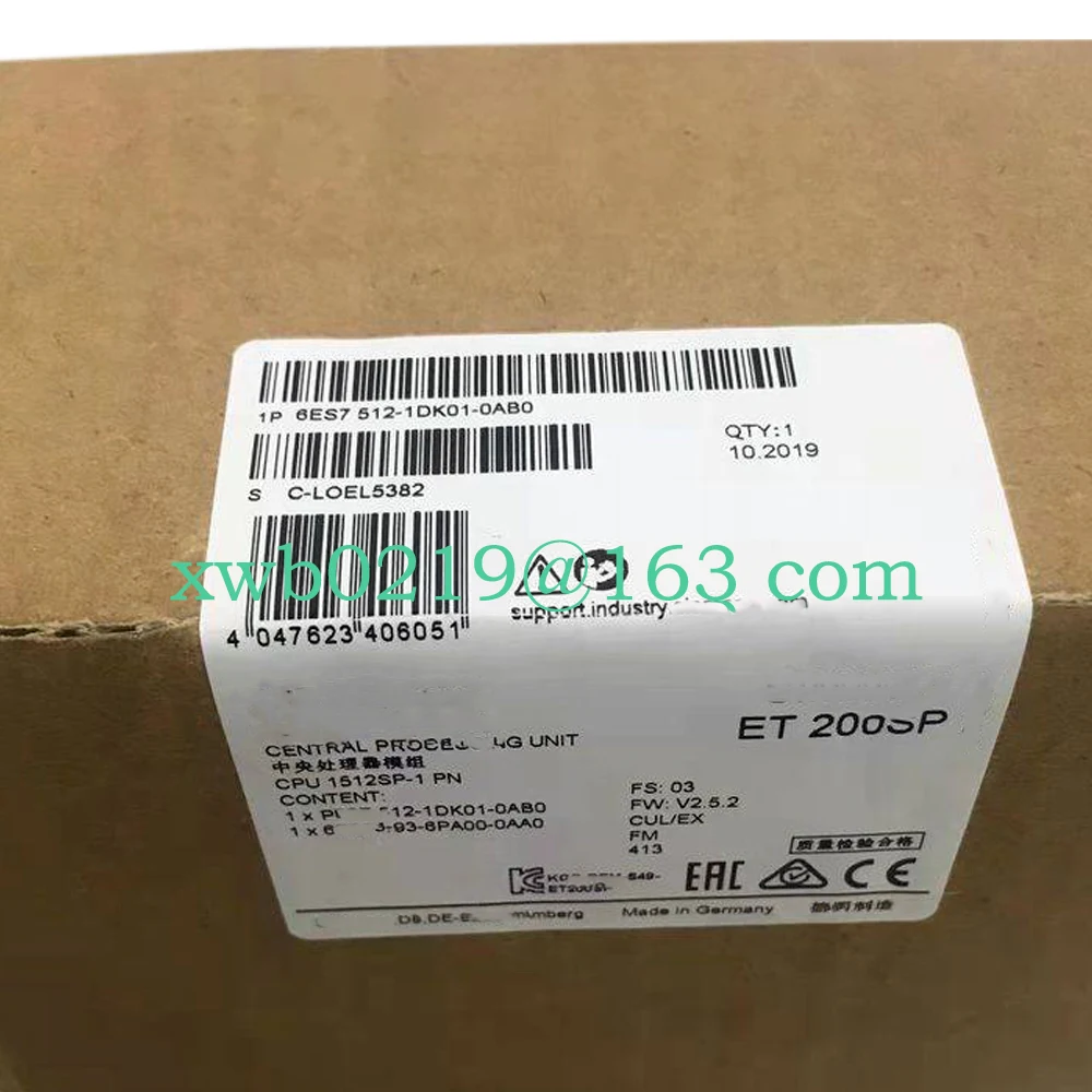 

New Orginal 6ES7512-1DK01-0AB0 CPU 6ES75121DK010AB0