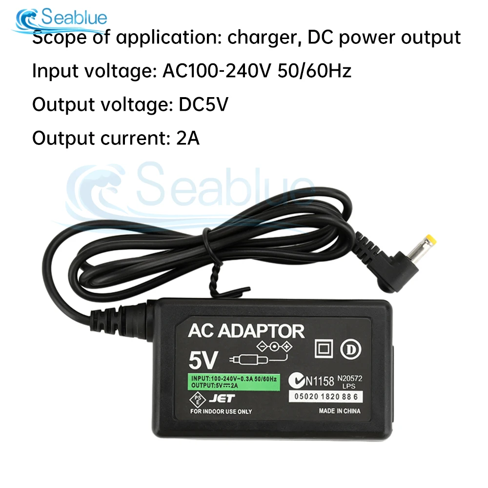 For PSP charger 5V AC Adapter Home Wall Charger Power Supply Cord for Sony PSP PlayStation 1000 2000 3000 EU US plug