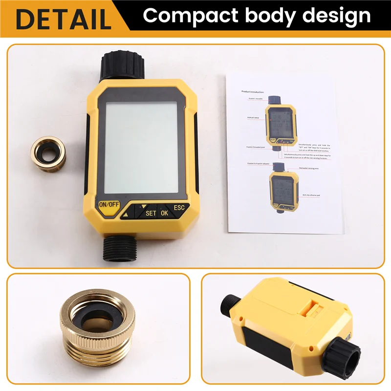 

AB39-Automatic Watering Device Rain Delay Timed Irrigator Garden Water Timer Timing Watering Controller Rainfall Timer