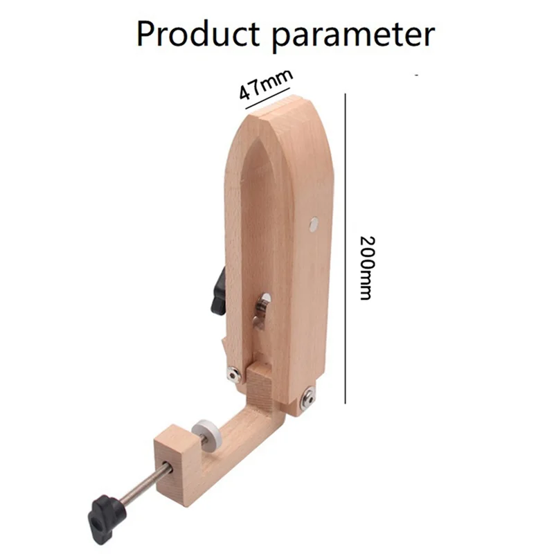 ABGR-Morsetto in legno cucito a mano Tavolo di serraggio regolabile Telaio di fissaggio per sutura in pelle pieghevole girevole Durevole Facile da usare