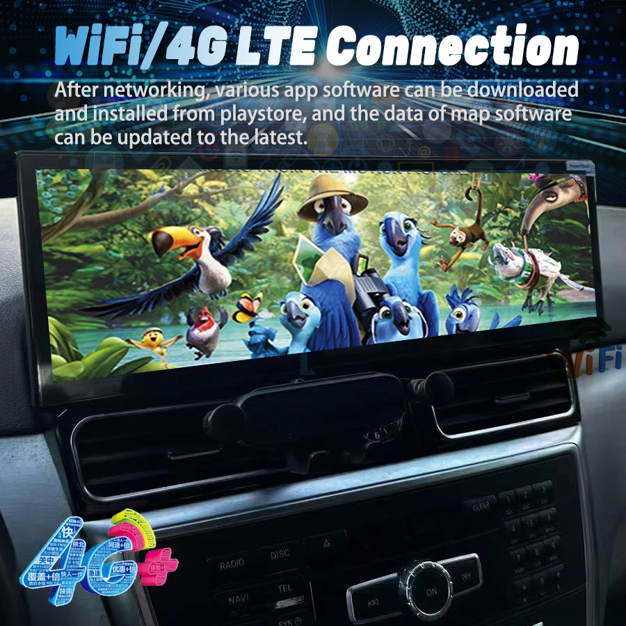 14.9 بوصة راديو السيارة أندرويد سيارة مشغل وسائط متعددة شاشة لاسلكية Carplay GPS لمرسيدس بنز Ml GL W166 X166 2012-2018