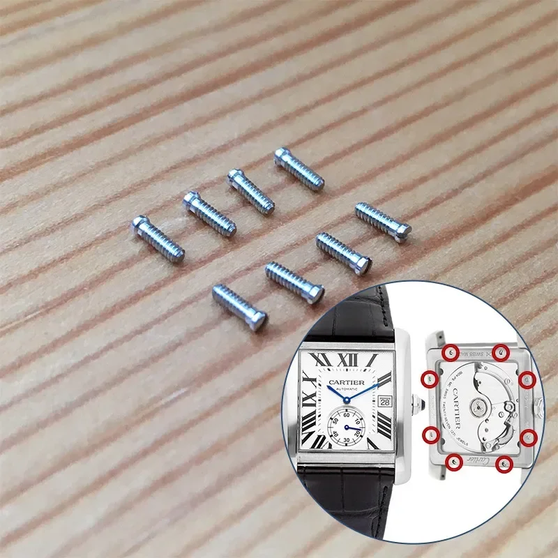 Case Back Screw for Cartier Tank MC Small Seconds 34.3x44mm Men's Watch
