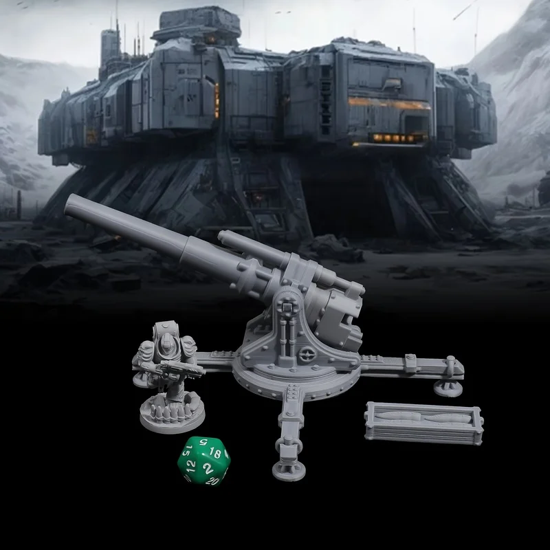 28mm Sci-fi Miniature Terrain Set Perfect for Tabletop Games and RPG Sci-Fi Scenery Builds，Strategy Game Enthusiasts Gift