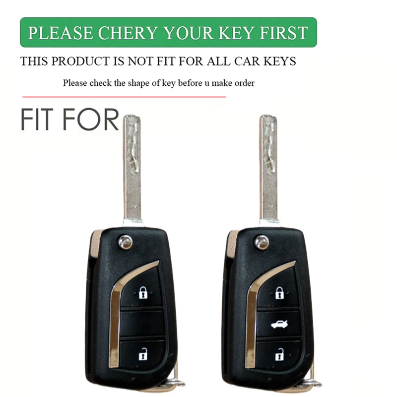 New Silicone Car Key Case Protect Cover for Toyota Hilux Corolla Avensis Prado Fortuner RAV4 CHR 2/3 Buttons Shell Accessories
