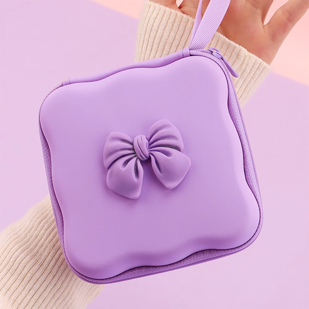 Cable Storage Bag Portable Charging Case USB Data Cable Organizer Headset Cable Square Zipper Bag For iPhone 18W/20W Charger view 2