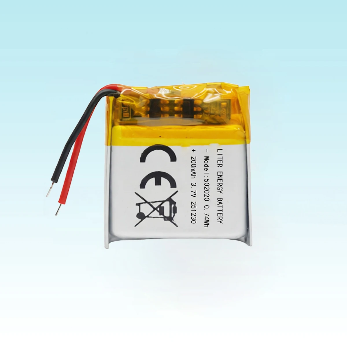 Liter energy battery 3.7V 200mAH 502020 PLIB polymer lithium ion / Li-ion battery for GPS mp3 mp4 mp5 dvd