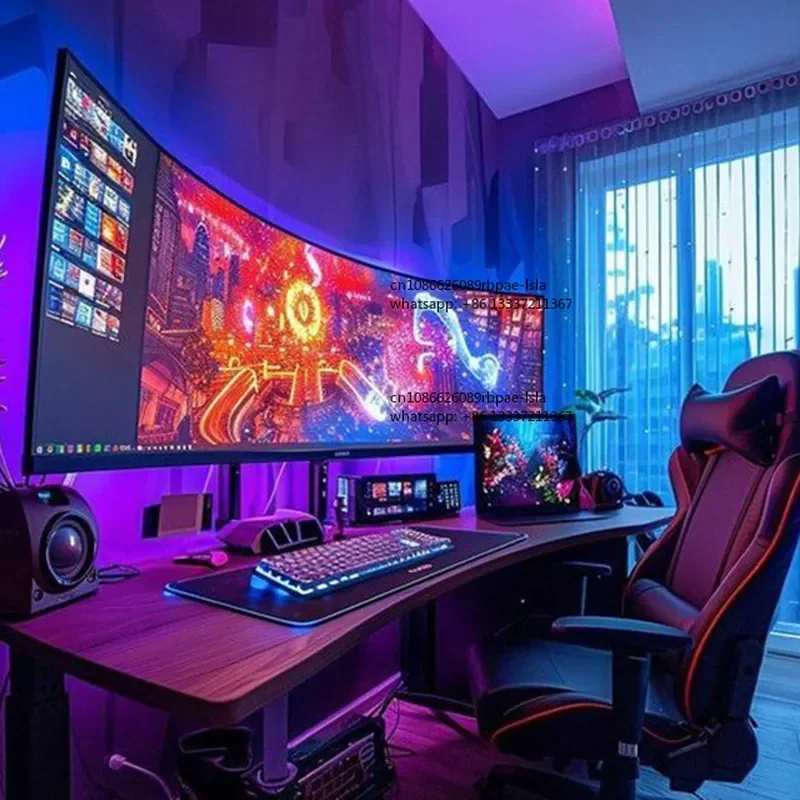 

Super Wide 49 Inch 4k 5k 32:9 144hz 165hz DP HDM 1ms Lifting Bracket HDR PC Computer Screen Desktop LED Display Curved