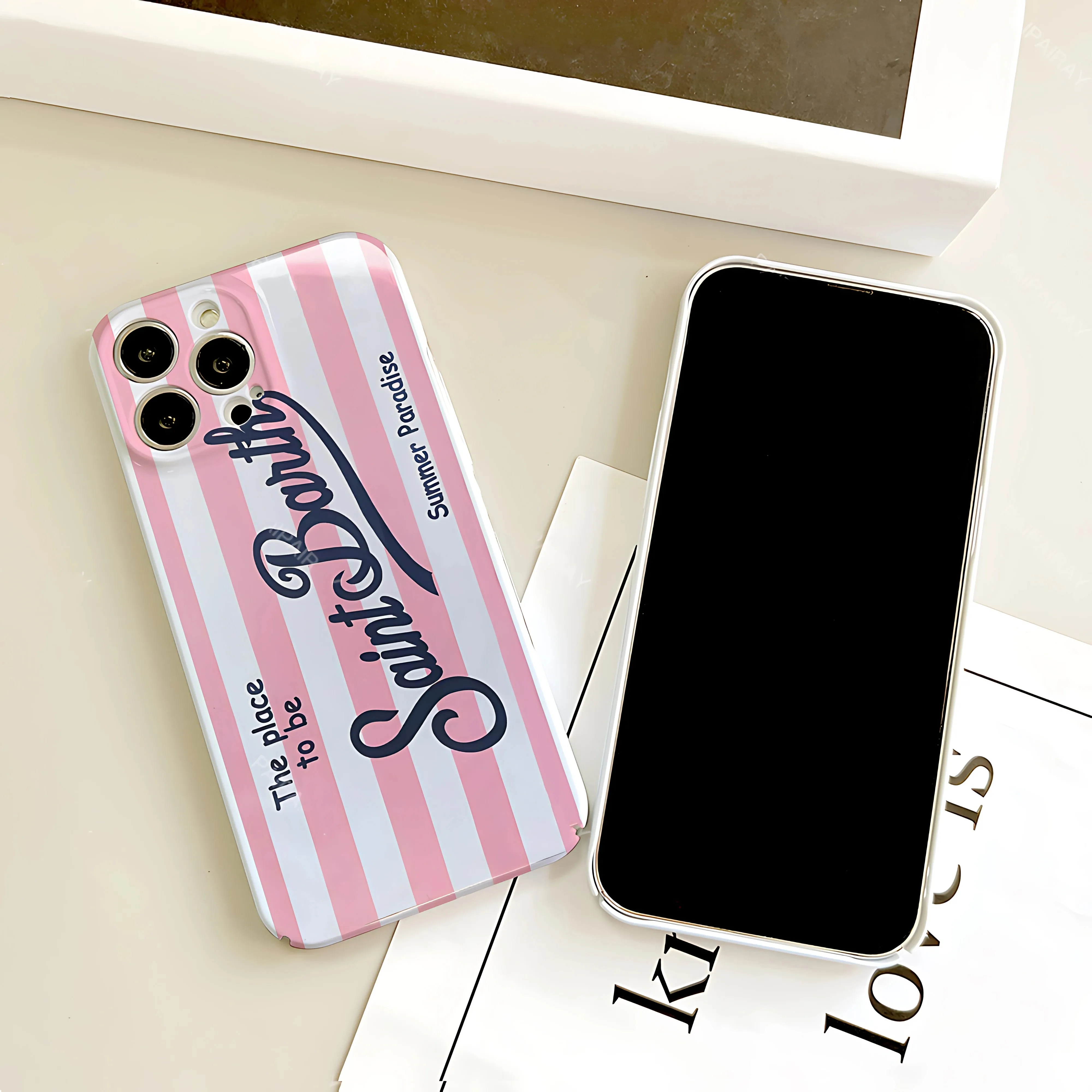 حافظة لهاتف آيفون 17 16e 16 15 14 13 12 11 Air Pro Max XS XR XS Max 6 7 8 Plus غطاء كمبيوتر صلب لامع