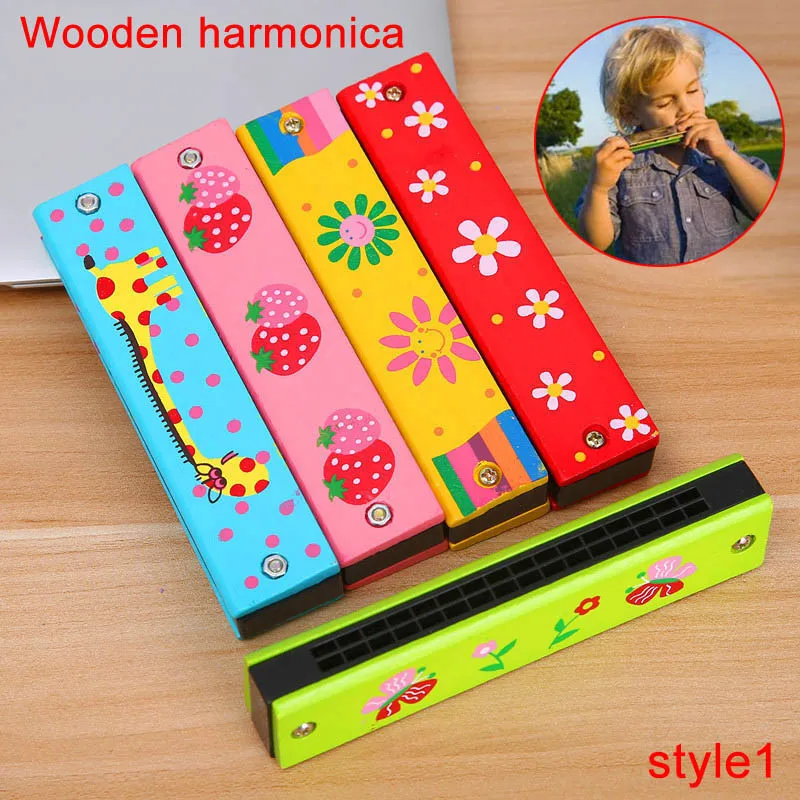 子供用木製ハーモニカ幼稚園楽しいパズル教育玩具ベビーギフト