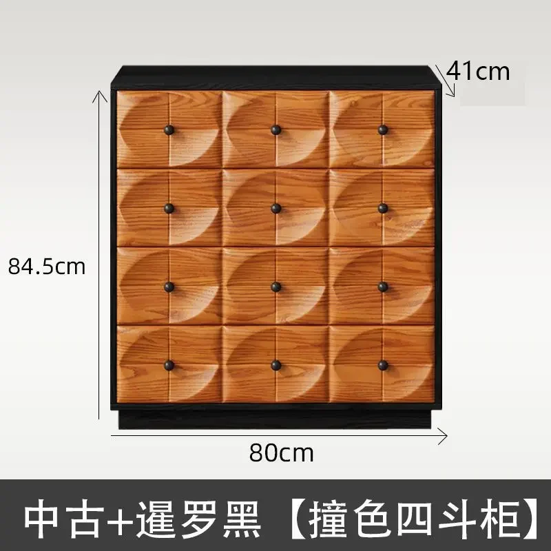 Coffre en bois massif, meuble TV de salon médiéval, rangement combiné d'entrée rétro, canapé de rangement côté salle à manger, chambre à coucher