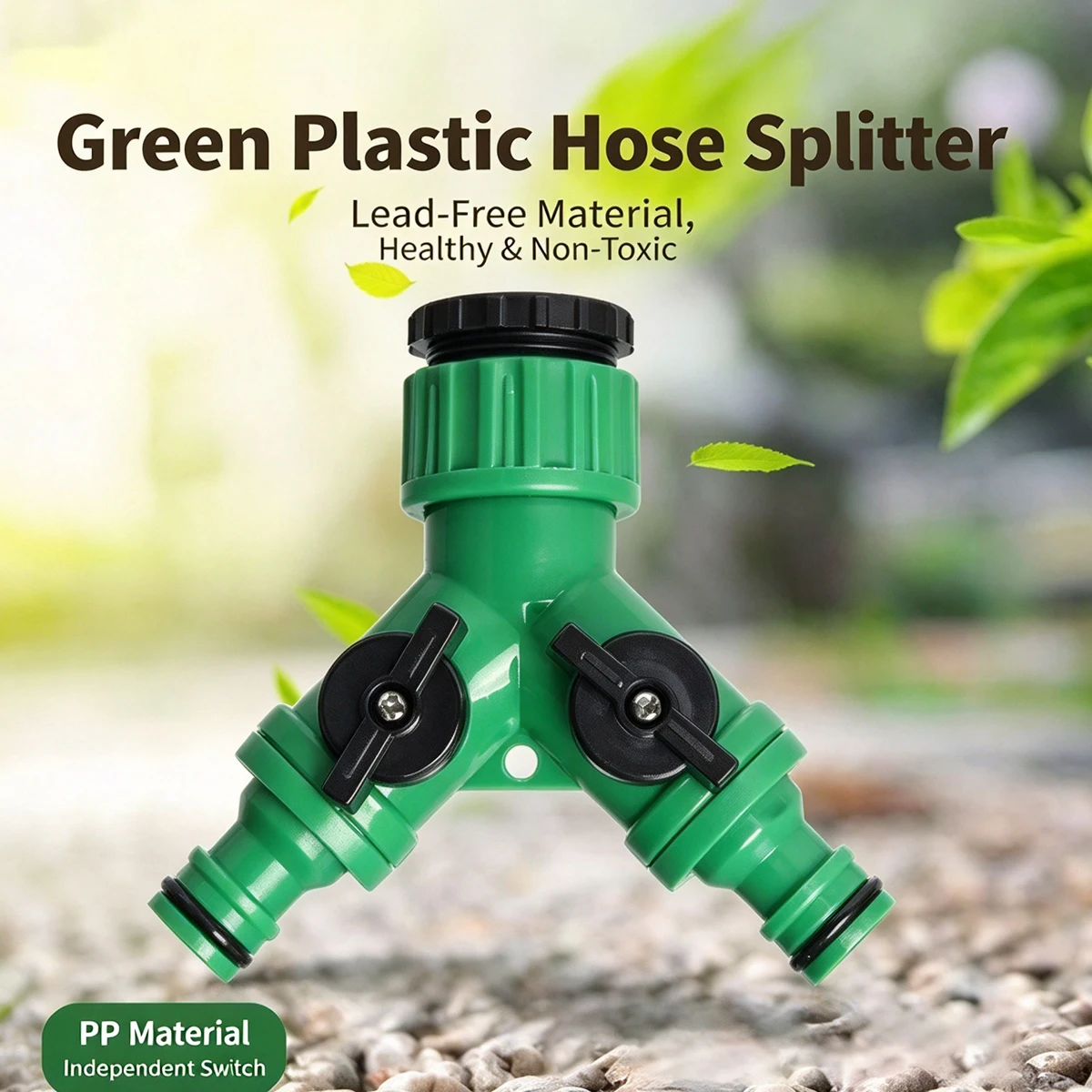 Y-type Water Pipe Joint Converter Hose Diverter Valve Three-way Garden Faucet Splitter Adapter Watering Connectors Line Coupling