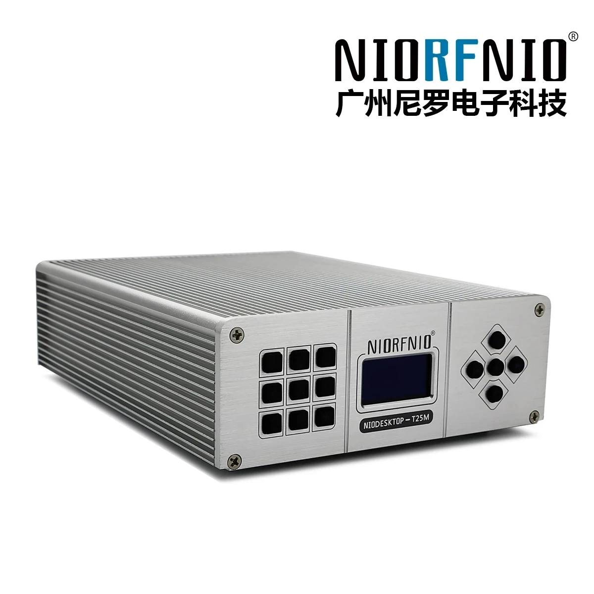 NIO-T25M 0-25W Adjustable 87-108MHZ FM transmitter with PC control function + Antenna + Power supply