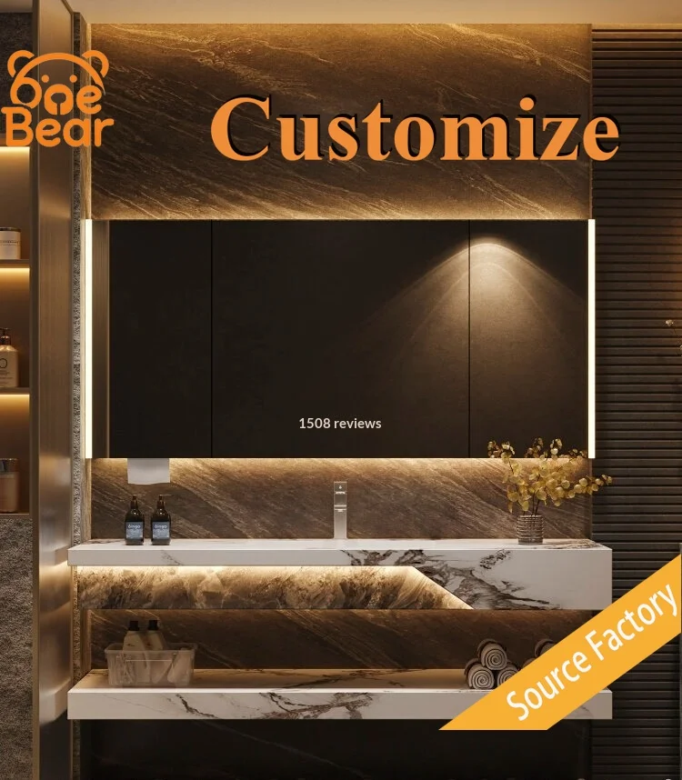 

Natural Marble Sink Modern Bathroom Vanity Top Basin Rectangular Polished Stone Wash Sink for Home Hotel Decoration