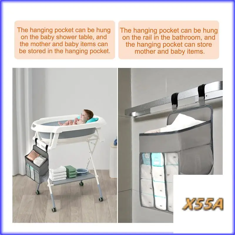 XX-منظم حفاضات طاولة تغيير الحضانة - مكدس حفاضات معلق للأطفال لأسرة اللعب ساحة لعب الأطفال