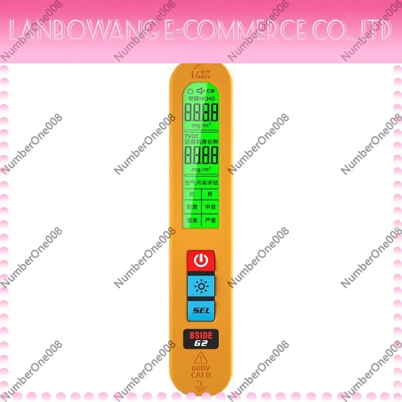 Handheld Rechargeable Formaldehyde Detector High Precision Air Quality Assessor Indoor Monitor
