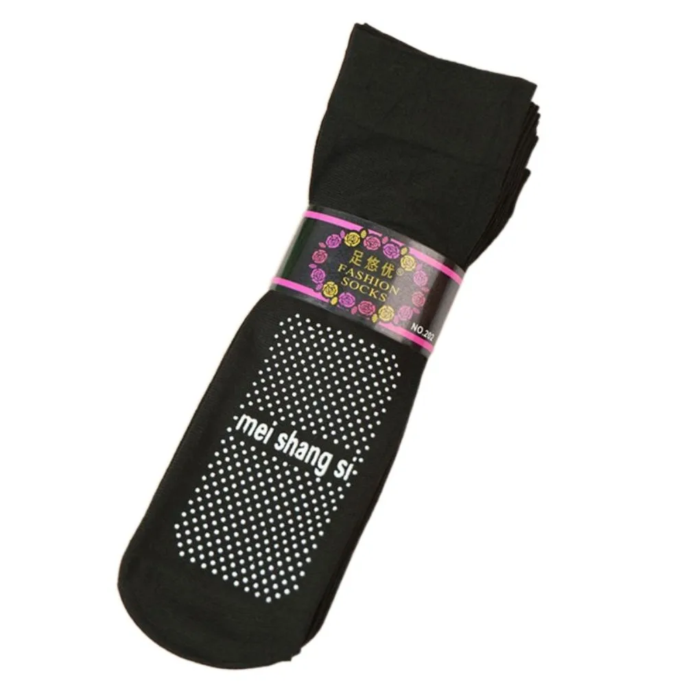 

10Pairs Transparent Crystal Silk Socks Non-slip Ultra-thin Women Invisible Socks Nylon Hosiery Silk Sheer Tube Socks Summer