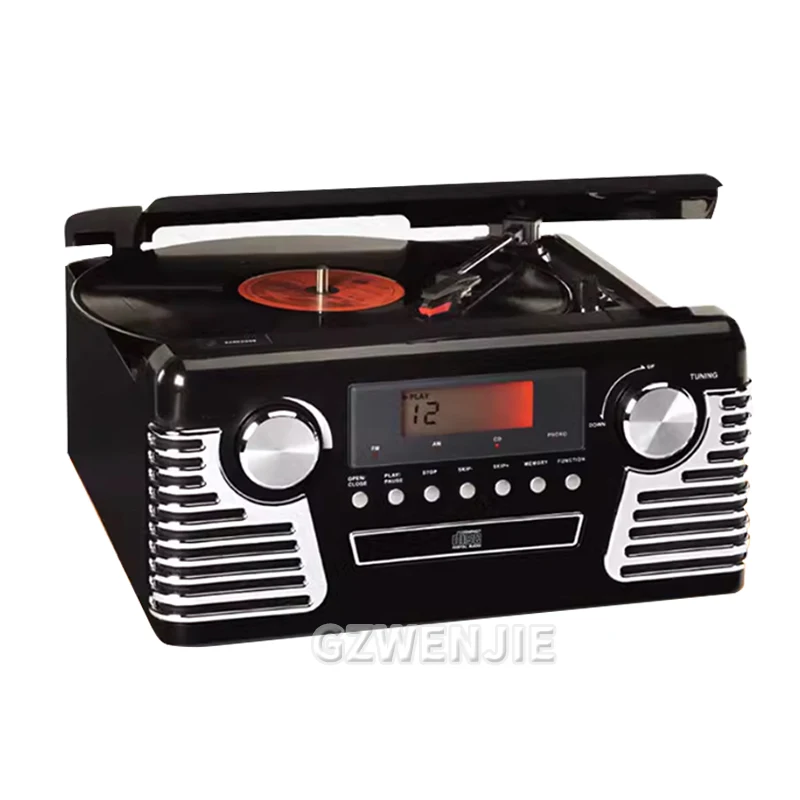 

Home Audio AM FM Radio CD Player Gramophone Player Phonograph Cassette Recorder Player Usb Blue-tooth Wireless Turntable