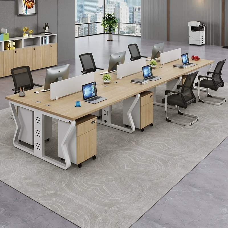 Extendable Wooden and Steel Office Furniture Desk Modern Design Executive Office Table Ergo Office Furniture