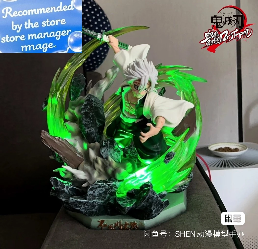 

Фигурка «Убийца демонов» Gk Shinazugawa Sanemi, ветровая колонна, светящаяся ПВХ, 30 см, коллекция фигурок, стоячая модель, игрушки, куклы, подарки