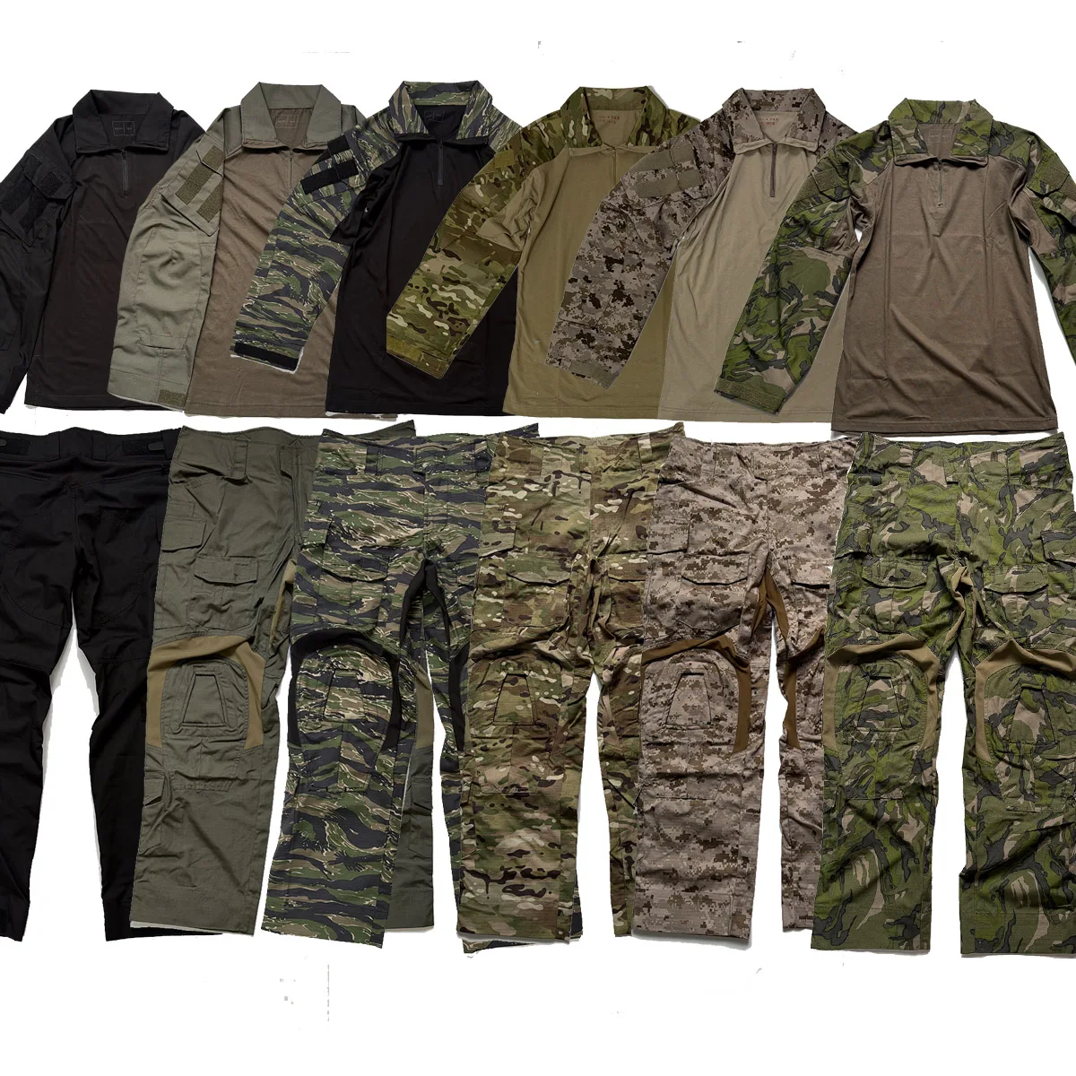Combinaison d'entraînement tactique militaire de chasse en plein air G3, ensemble de Combat des taches de tigre vert de Style CP GEN3, haut tactique, pantalons tactiques pour hommes