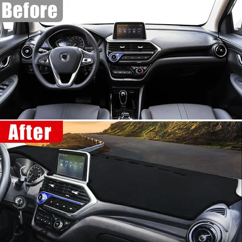 Imagen 2 del producto Para Changan Alsvin 2018 2019 2020 2021 2022 2023 cubierta del salpicadero del coche evitar almohadilla de luz parasol alfombras Anti-UV alfombrilla antideslizante