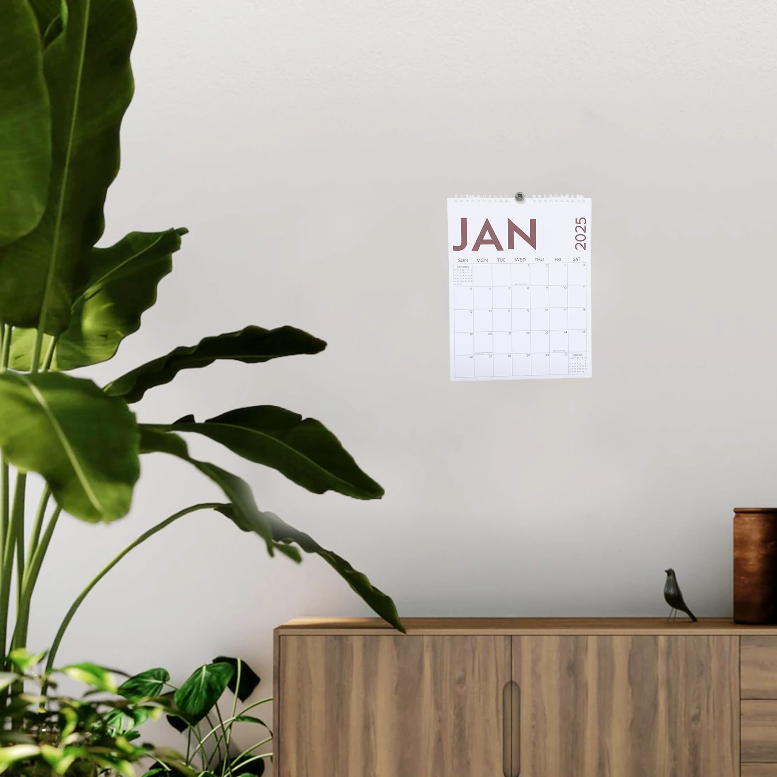 

2025 Wall Calendar Yearly Hanging Lunar Chinese Organizer Monthly Simple Annual Schedule Poster