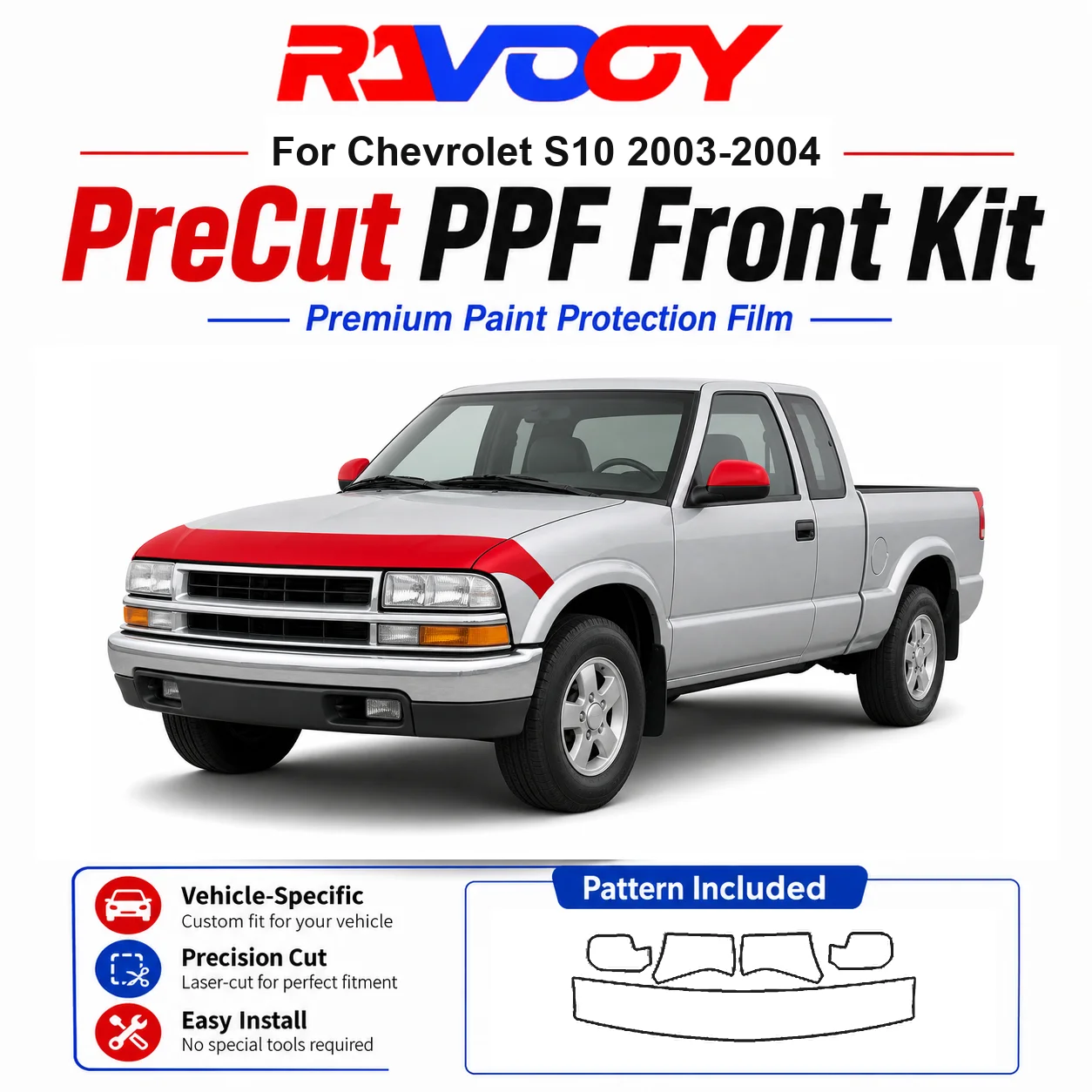 

8.5mil TPU Precut PPF Kit For 2025-2026 Acura ADX - Hood, Partial Fenders & Full Mirror Set - Self-Healing Gloss Clear Bra Film