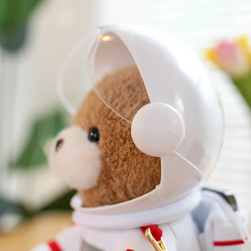 Ours en peluche d'astronaute de l'espace 30CM, jouets en peluche pour sac à dos, boîte-cadeau de décoration de sac d'école pour enfants, poupée de décoration de maison, cadeaux de noël