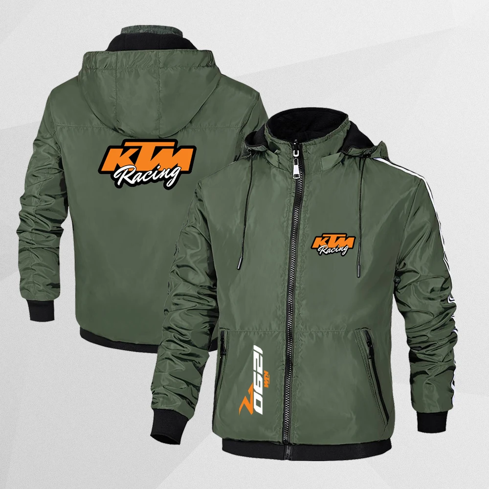 KTM autumn and winter men\'s and women\'s double-sided wearable goose down jacketsports entertainmentstreet bike motorcycle