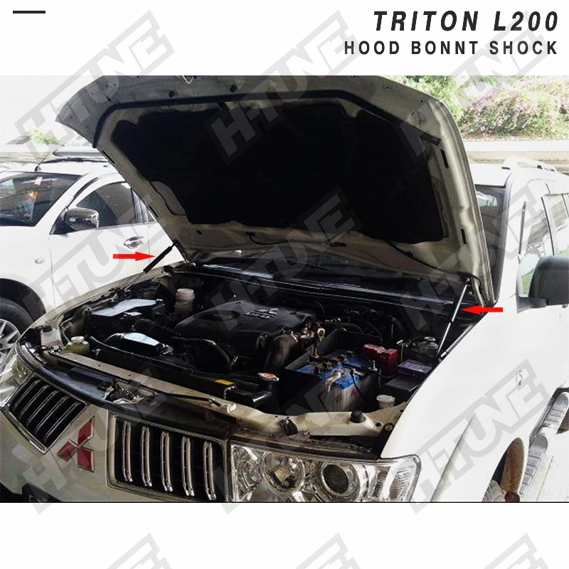 For Triton L200 MN ML / Strada / Pajero Sport 2005-2014 Front Bonnet Hood Modify Gas Shock Strut Lift Support Damper Kits