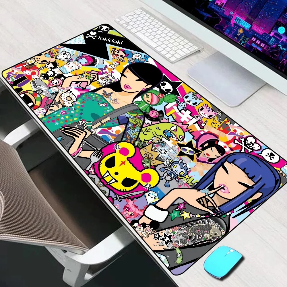 

Japanese Tokidoki Large Mouse Pad Gaming Accessories Mouse Mat Keyboard Mat PC Gamer Desk Pad Computer Mousepad Laptop Mausepad