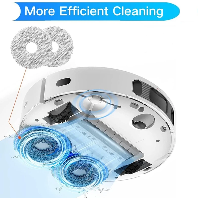 Набор запасных аксессуаров M14K-2 для XIAOMI MIJIA Omni M30 PRO/C107, детали для швабры, боковая основная щетка, фильтр для швабры, мешок для пыли